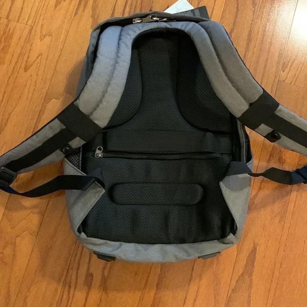 SLOTRA heavy duty laptop gray/black backpack